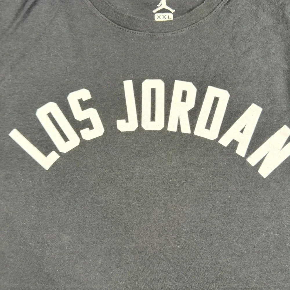 Jordan‎ Brand Los Jordan Men's XXL Black Short Sleeve Graphic T-Shirt